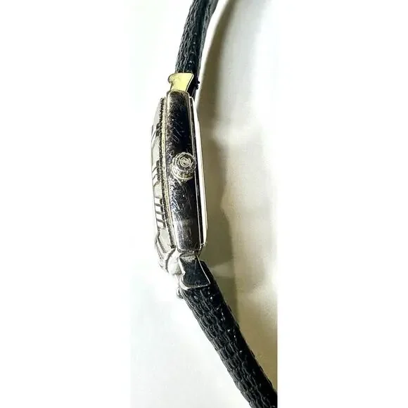 Tiffany Atlas Sterling Silver Ladies Watch Roman Numerals Lizard Strap Very Good m_6902c2d1e9c77d9ac4157840.jpeg main image 3